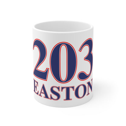 203 Redding Trumbull Red, White & Blue Mug 11oz