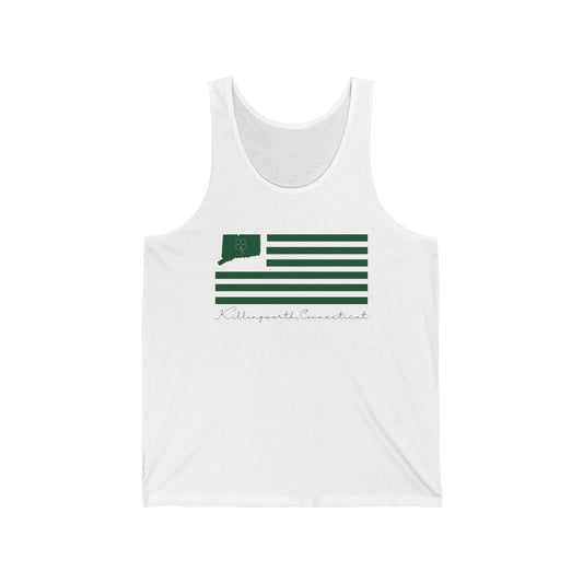 Killingworth Connecticut St. Patrick’s Day Flag Unisex Jersey Tank Top