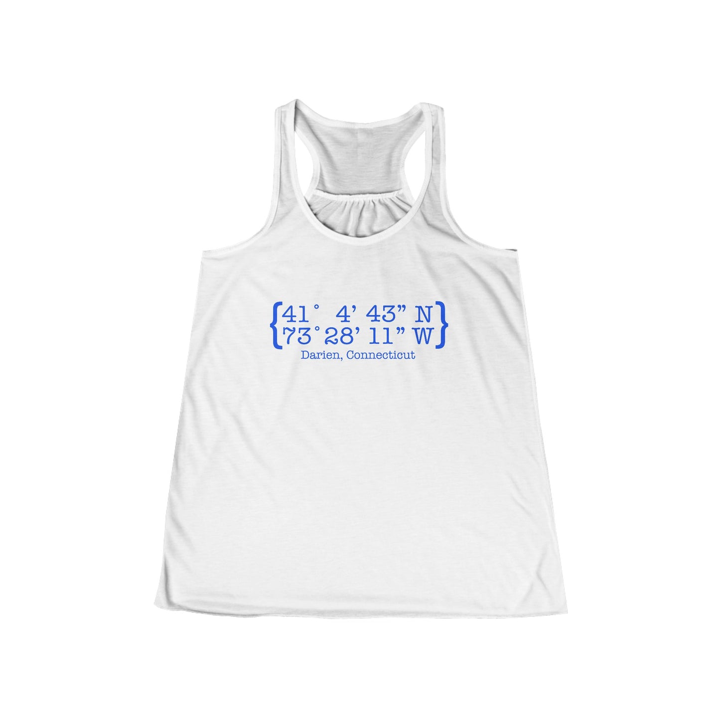 Darien Coordinates Women's Flowy Racerback Tank Top