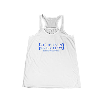 Darien Coordinates Women's Flowy Racerback Tank Top