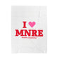 I Heart MNRE Velveteen Plush Blanket