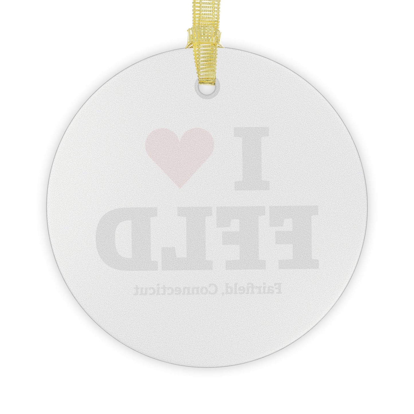 I Heart FFLD Glass Ornaments