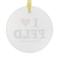 I Heart FFLD Glass Ornaments