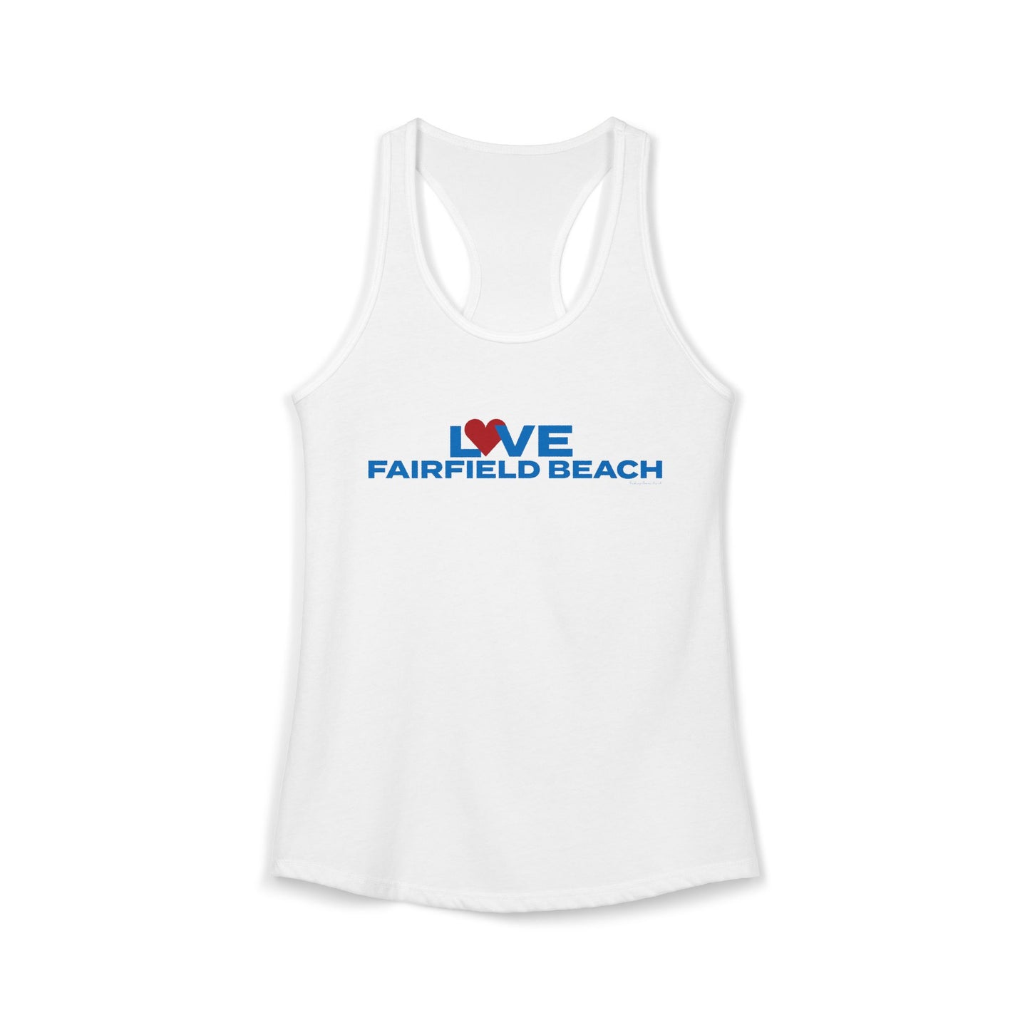 Love Fairfield Beach Women's Ideal Racerback Tank Top