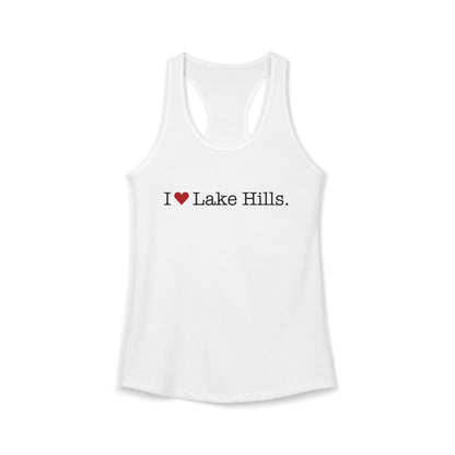 I Heart Lake Hills. Women's Ideal Racerback Tank Top