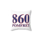 860 Pomfret Red, White & Blue Spun Polyester Square Pillow