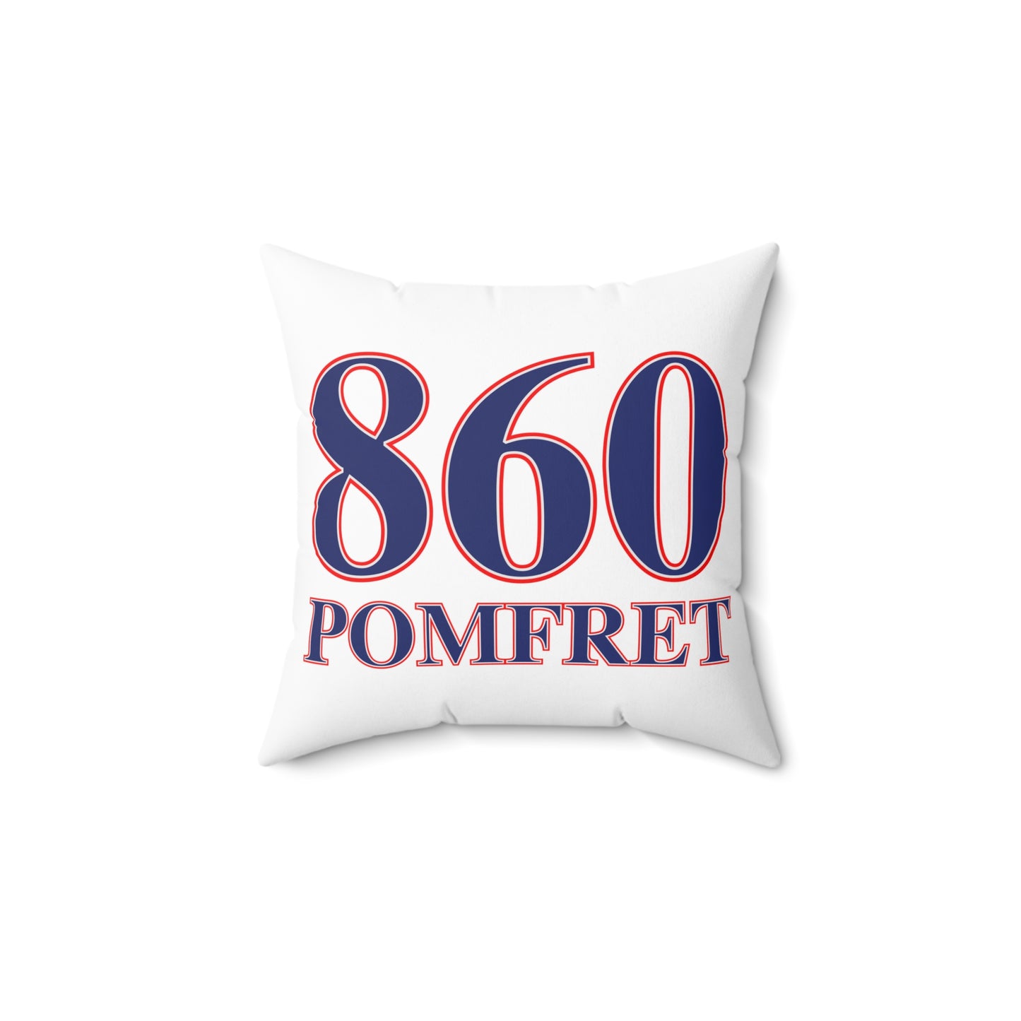 860 Pomfret Red, White & Blue Spun Polyester Square Pillow