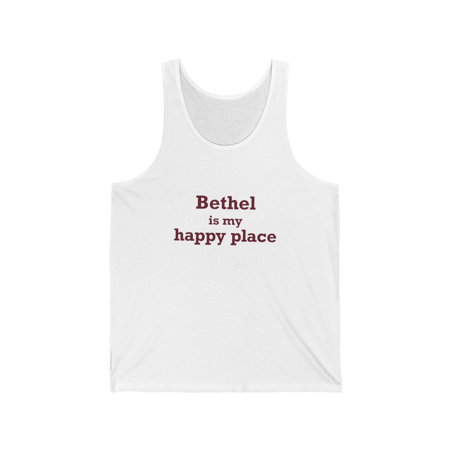 Bethel Is My Happy Place Unisex Jersey Tank Top