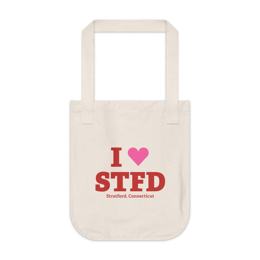 I Heart STFD Organic Canvas Tote Bag