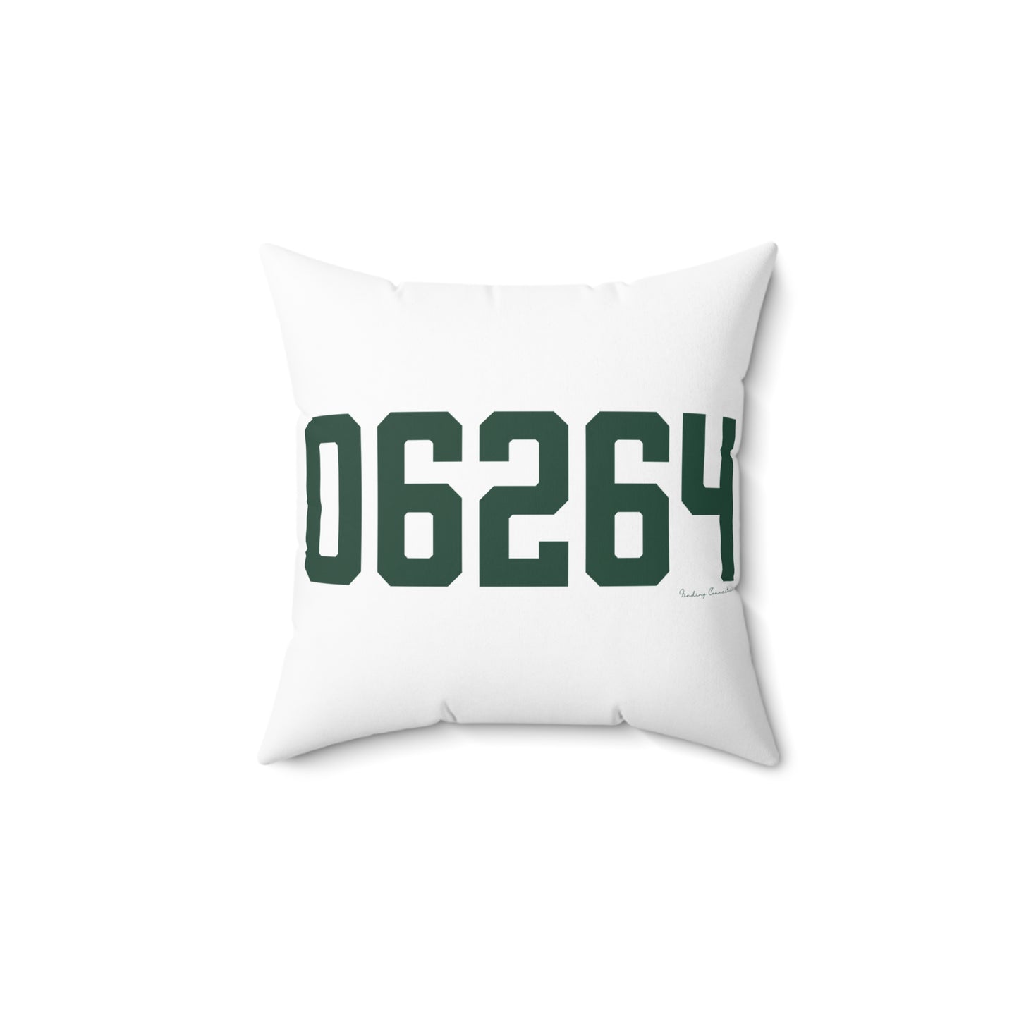 06264 Scotland Connecticut Zip Code Spun Polyester Square Pillow