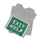 Vintage Exit 49S  Merritt Parkway Sign Unisex Jersey Short Sleeve T-Shirt