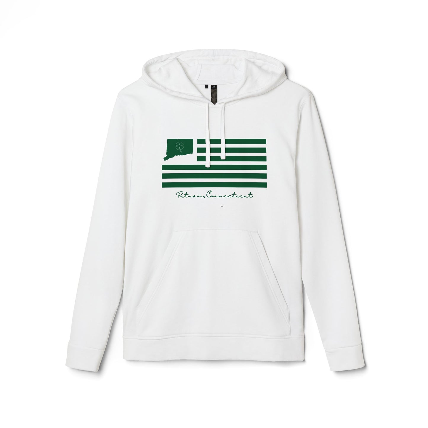 Putnam Connecticut St. Patrick’s Day Flag adidas Unisex Fleece Hoodie