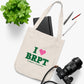 I Heart BRPT Organic Canvas Tote Bag