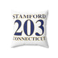 Stamford 203 Connecticut Spun Polyester Square Pillow