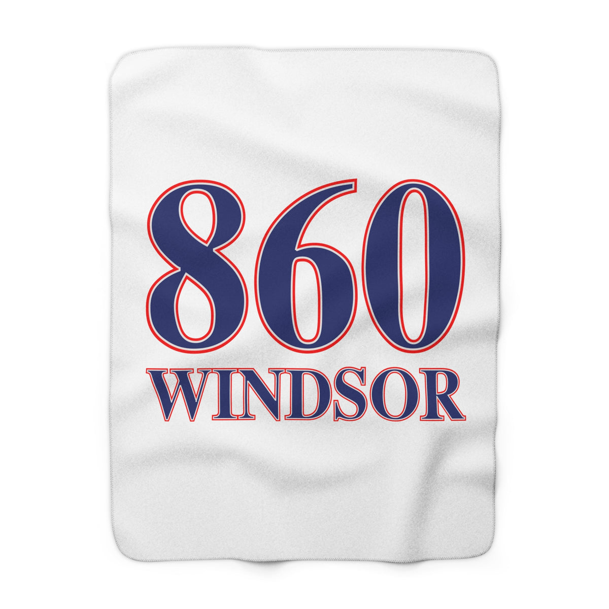 860 Windsor Red, White & Blue Sherpa Fleece Blanket