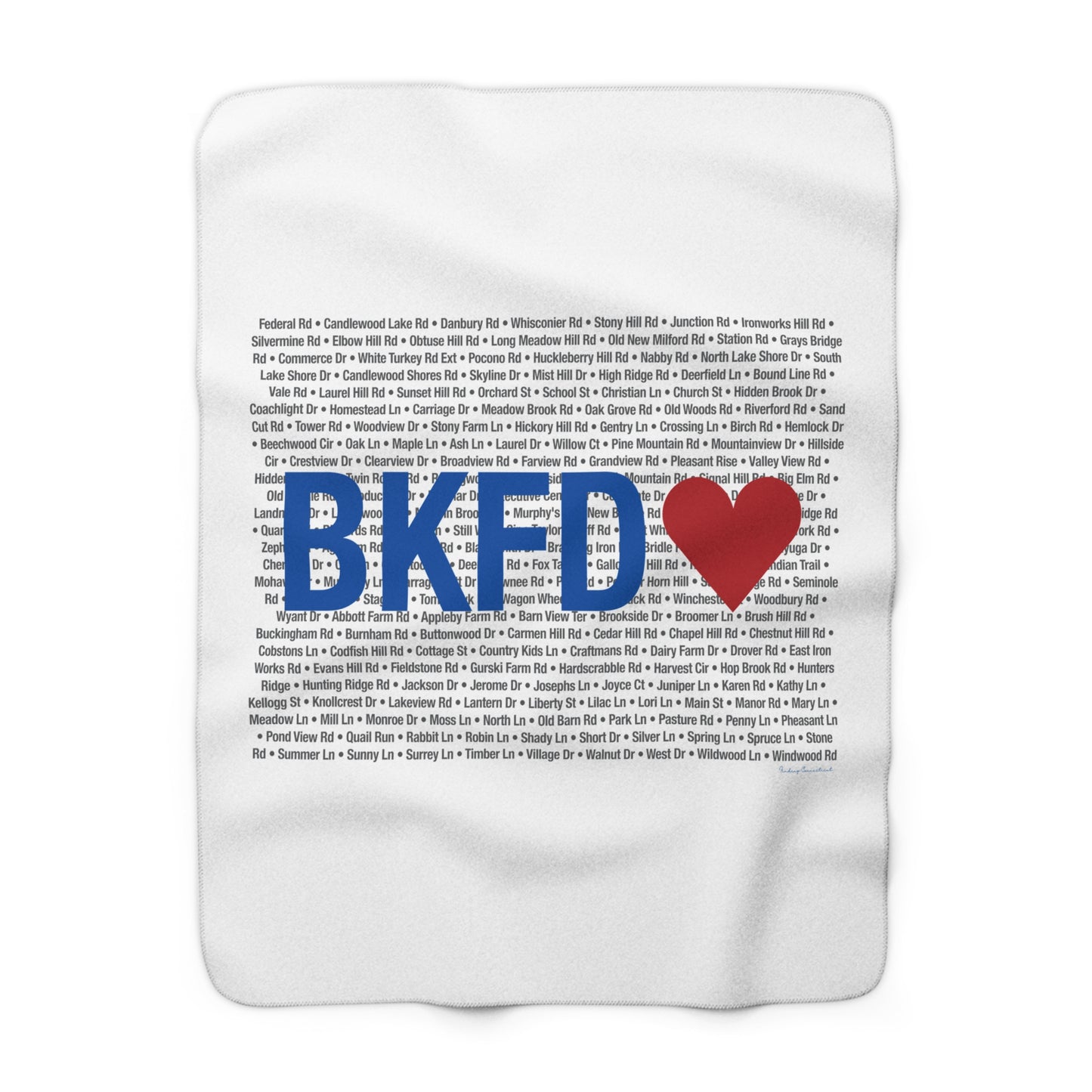 Brookfield Love Sherpa Fleece Blanket