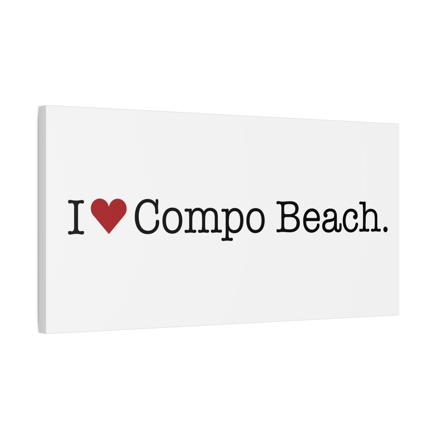 I Heart Compo Beach. Matte Canvas, Stretched, 1.25"