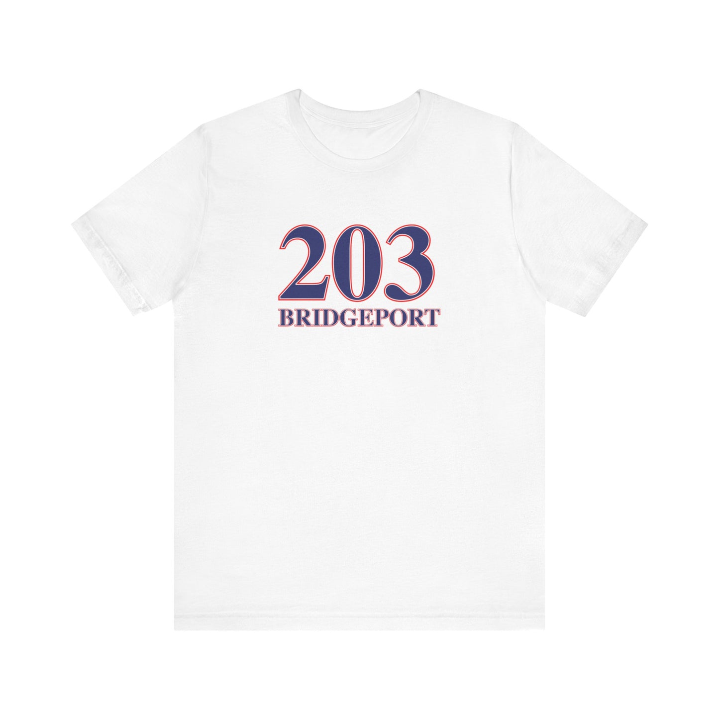 203 Bridgeport Red, White & Blue Unisex Jersey Short Sleeve T-Shirt