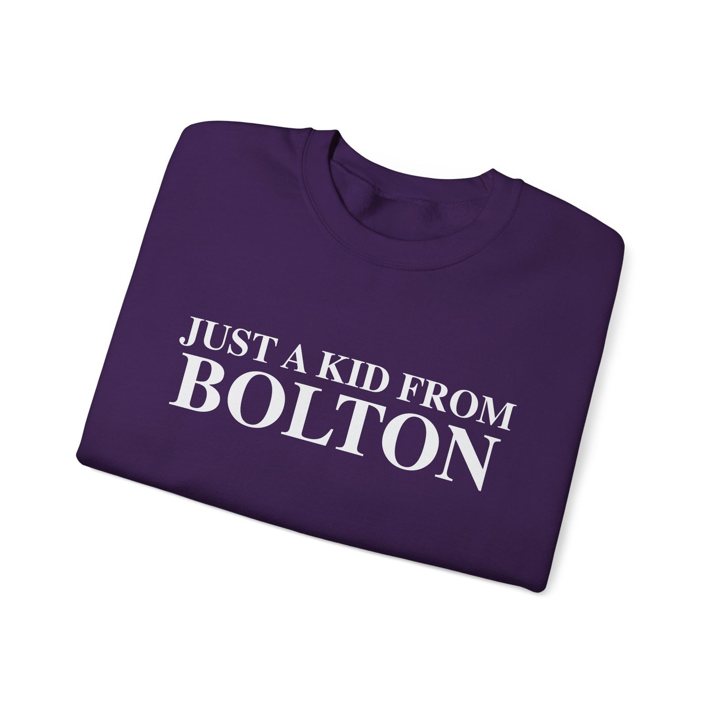 Just a kid from Bolton Unisex Heavy Blend™ Crewneck Sweatshirt