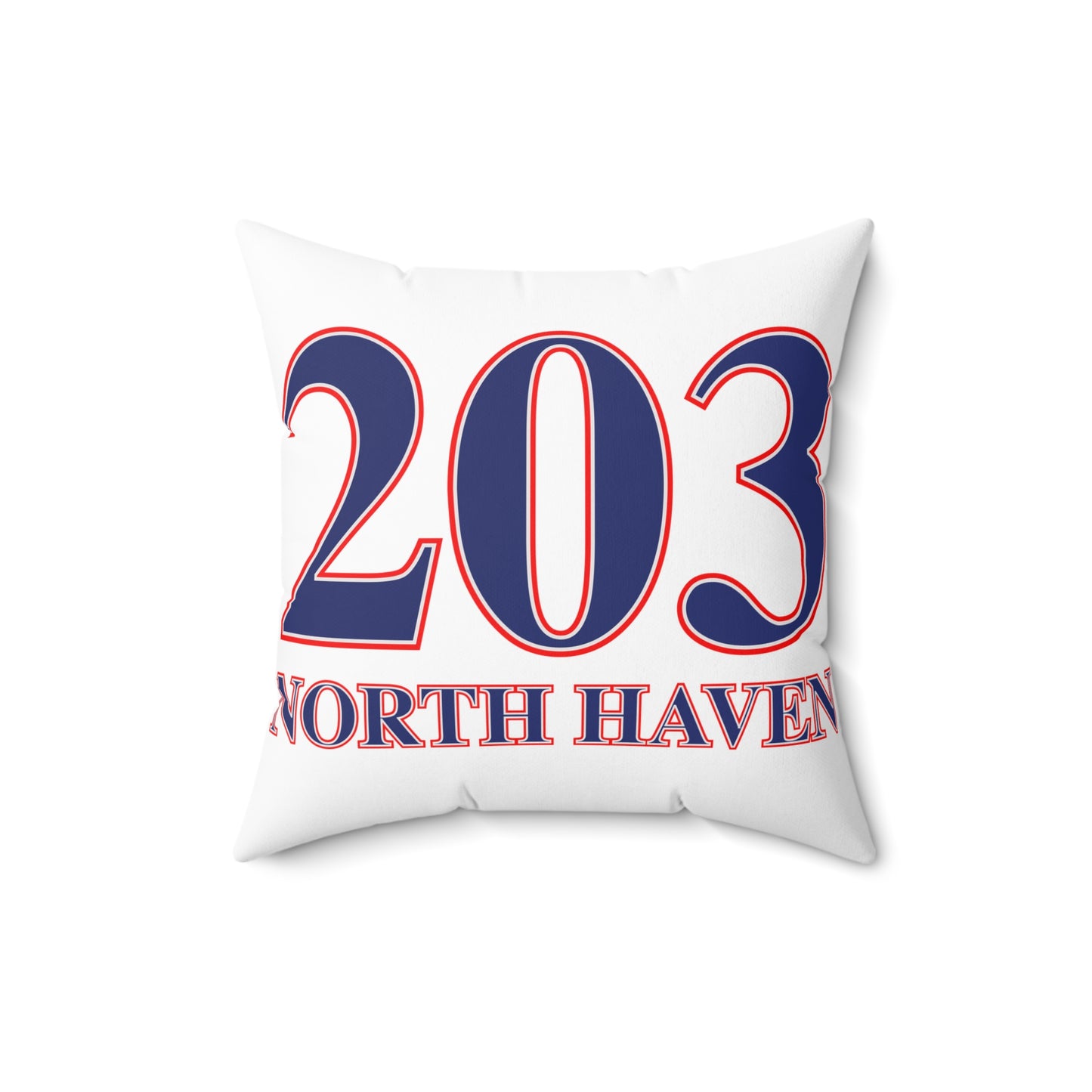 203 North Haven Red White & Blue Spun Polyester Square Pillow