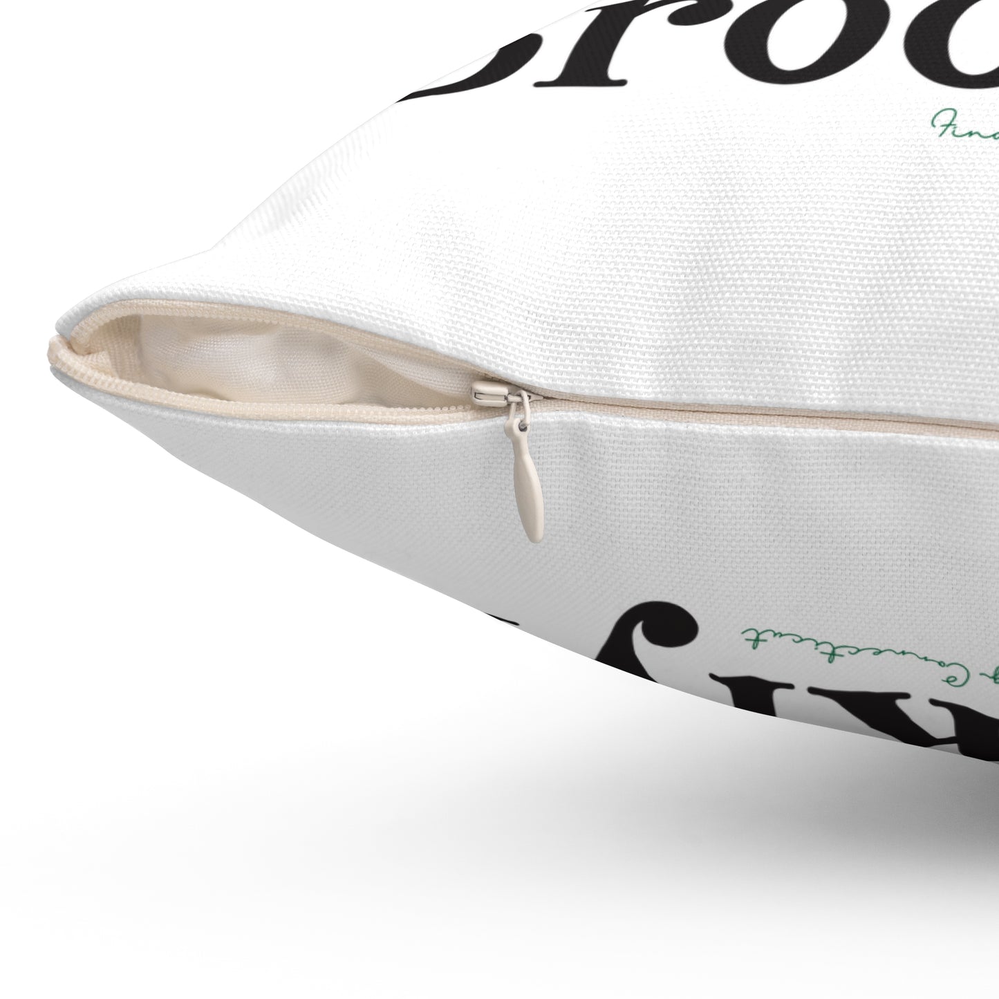 I Clover Brooklyn Spun Polyester Square Pillow