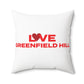 Love Greenfield Hill Spun Polyester Square Pillow