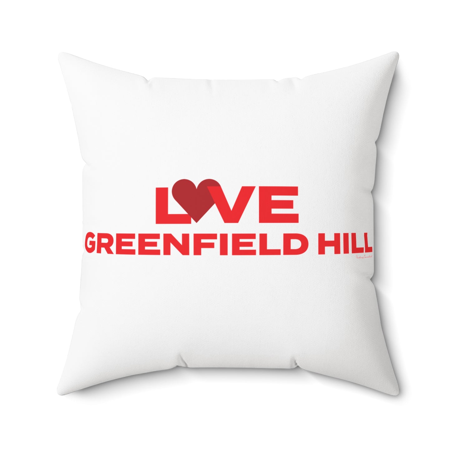 Love Greenfield Hill Spun Polyester Square Pillow