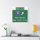 Vintage WCP Exit 67S Sign Matte Canvas, Stretched, 1.25"