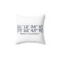 Weston Coordinates Spun Polyester Square Pillow