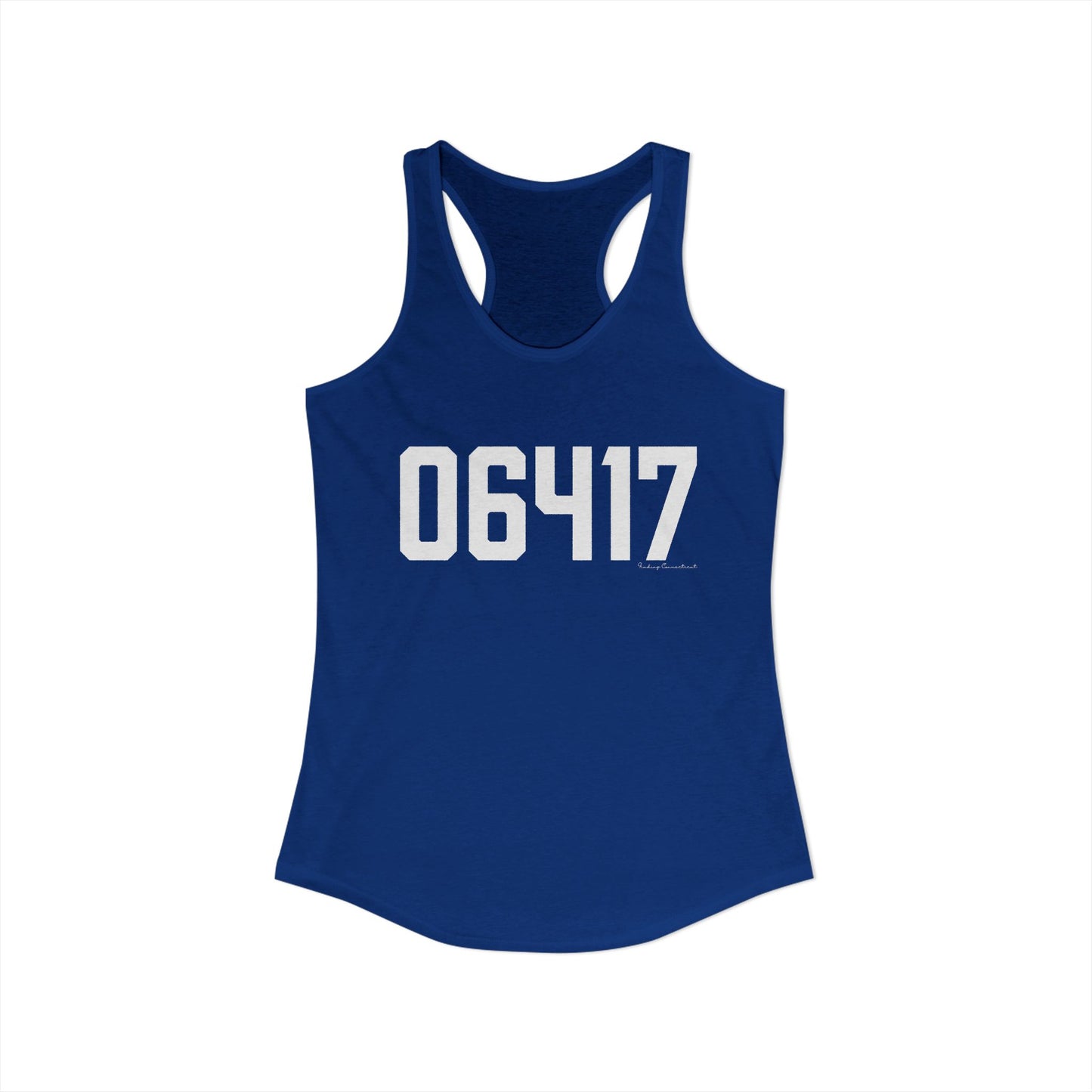 06417 Deep River CT Zip Code Women's Ideal Racerback Tank Top