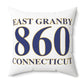 East Granby 860 Connecticut Polyester Square Pillow