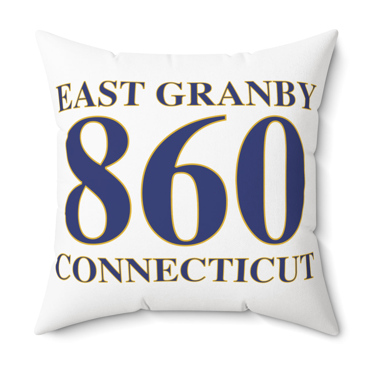 East Granby 860 Connecticut Polyester Square Pillow