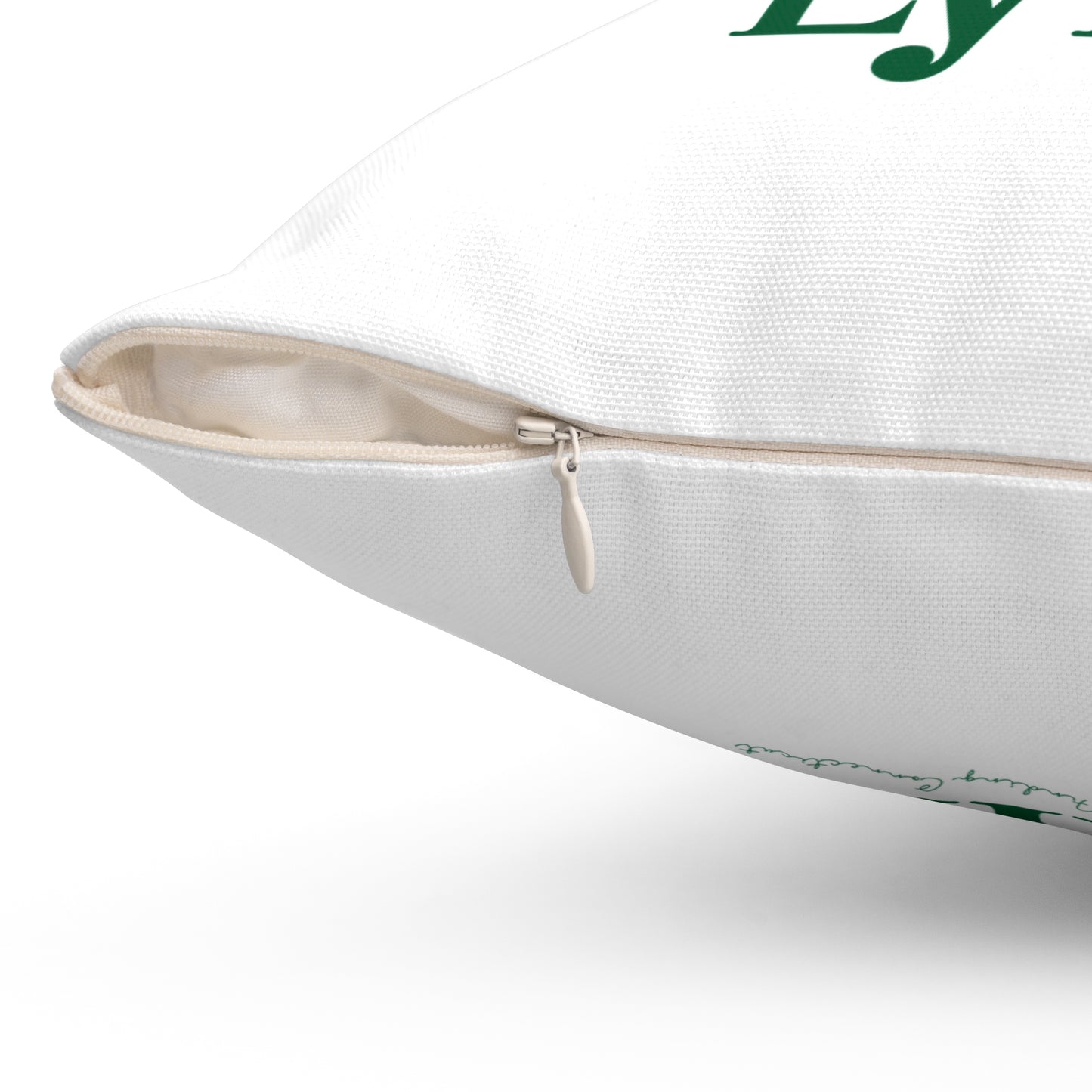 I Clover Lyme Spun Polyester Square Pillow