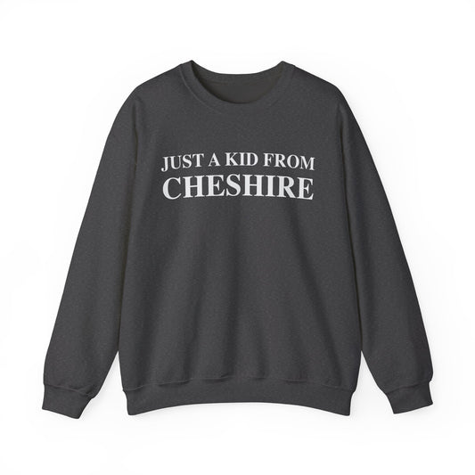 Just a kid from Cheshire Unisex Heavy Blend™ Crewneck Sweatshirt