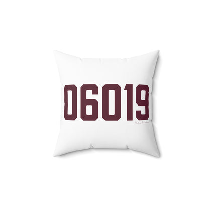 06019 Canton Connecticut Zip Code Polyester Square Pillow