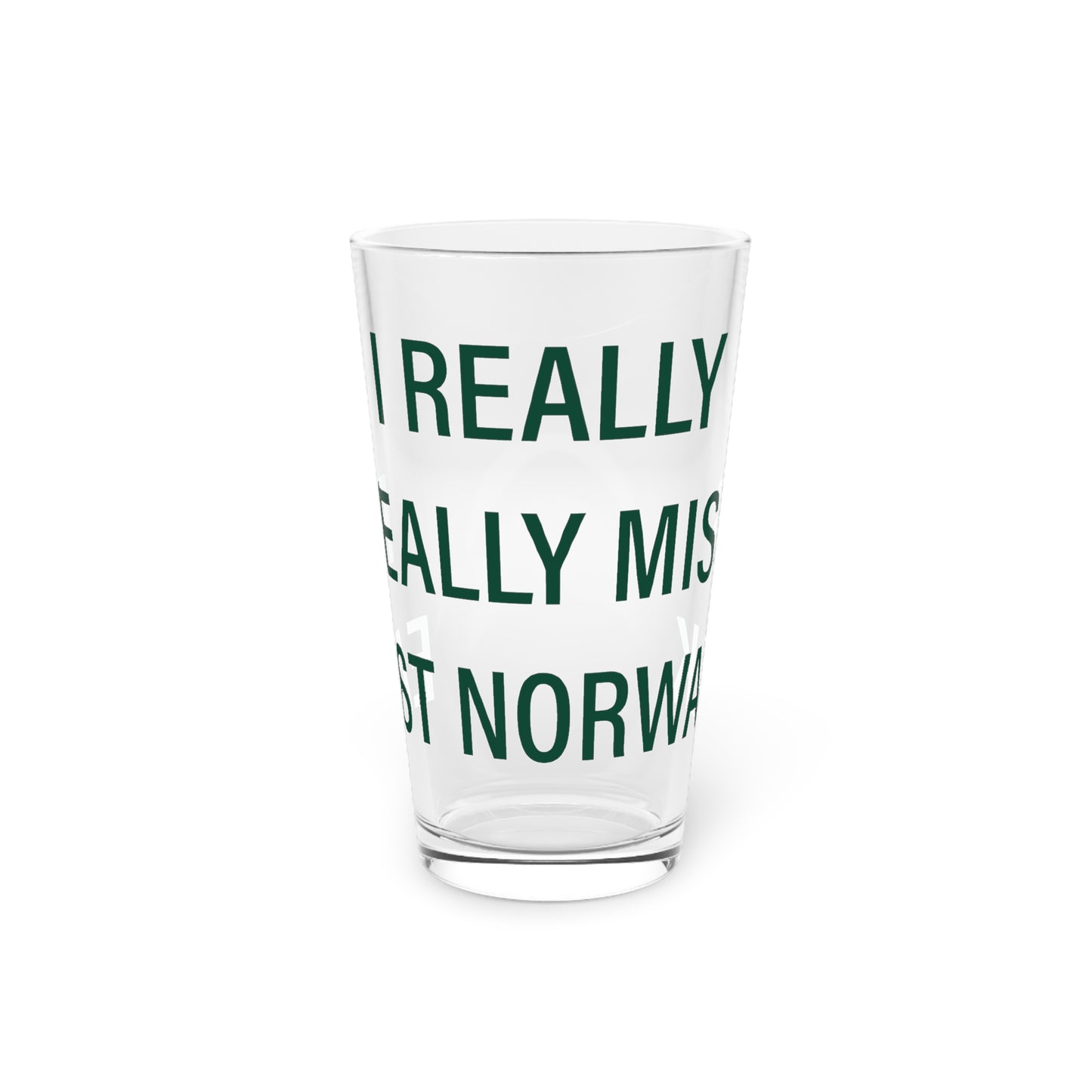 I Really Really Miss East Norwalk Pint Glass, 16oz
