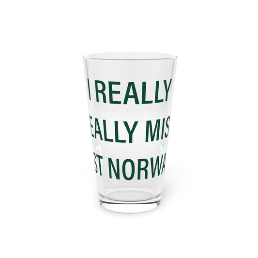 I Really Really Miss East Norwalk Pint Glass, 16oz