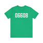 06608 Bridgeport CT Zip Code Unisex Jersey Short Sleeve T-Shirt