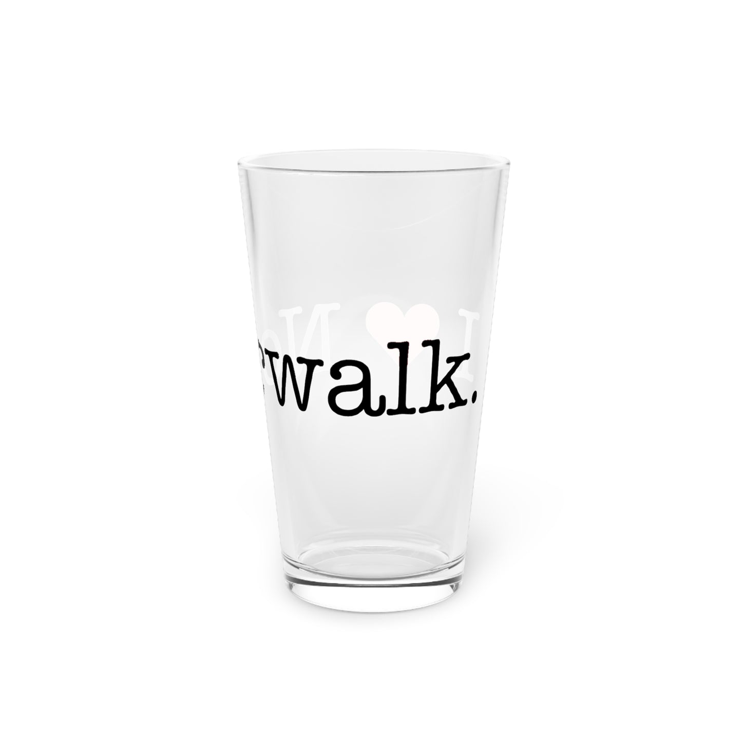 I Heart Norwalk. Pint Glass, 16oz
