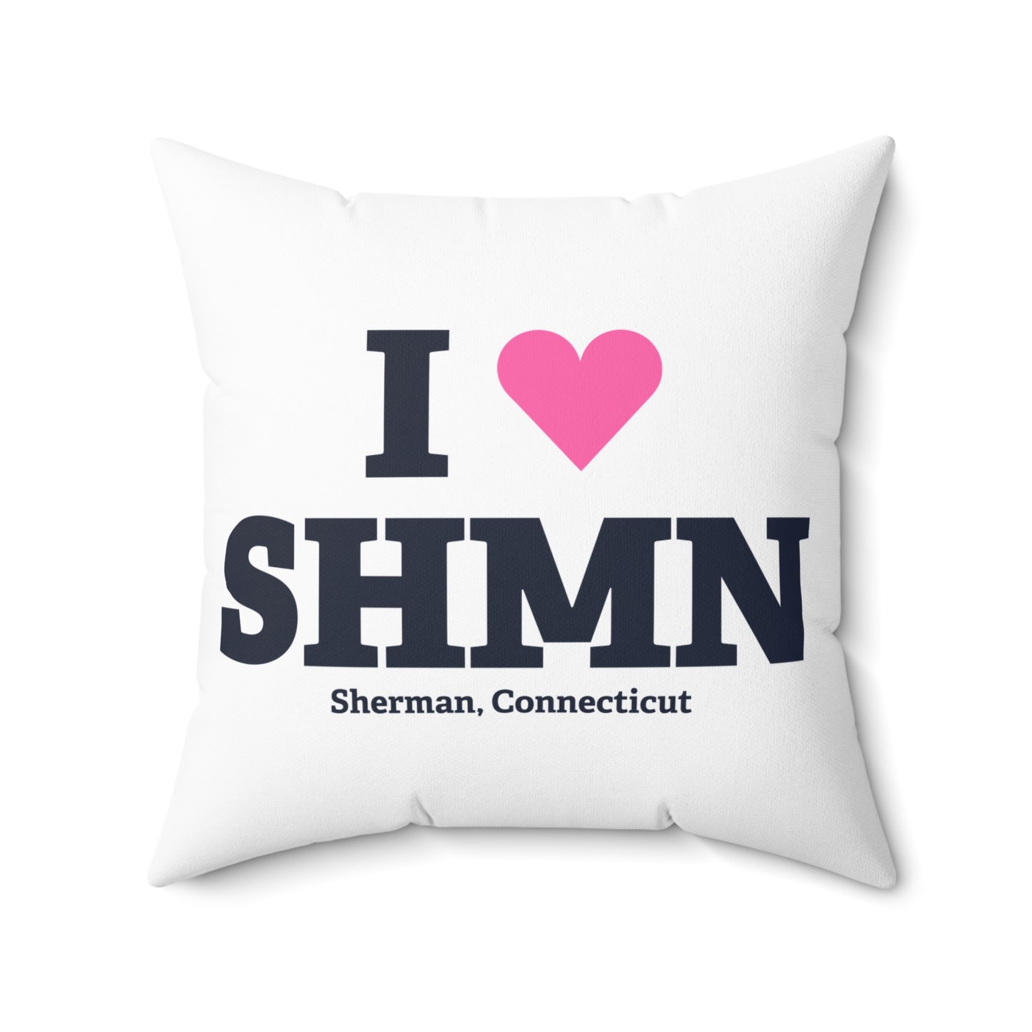 I Heart SHMN Spun Polyester Square Pillow
