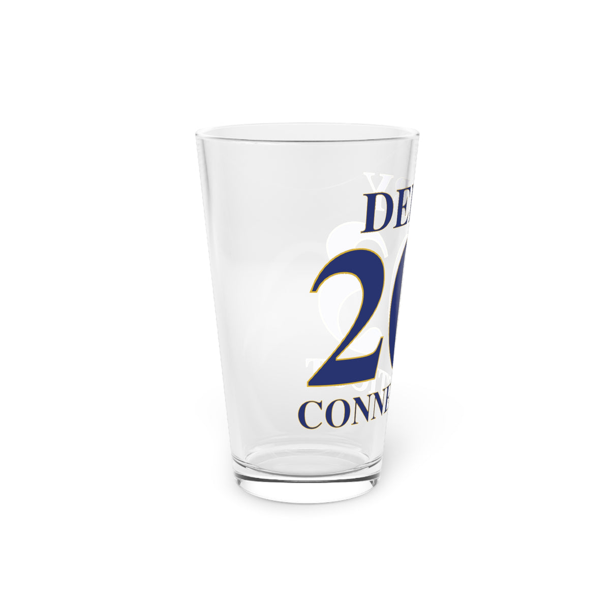 Derby 203 Connecticut Pint Glass, 16oz