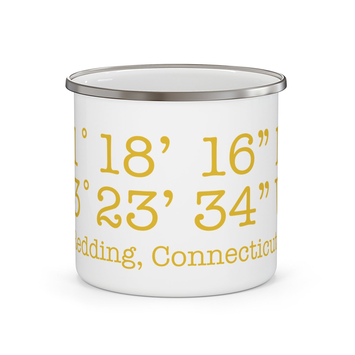 Redding Coordinates Enamel Camping Mug