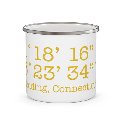 Redding Coordinates Enamel Camping Mug