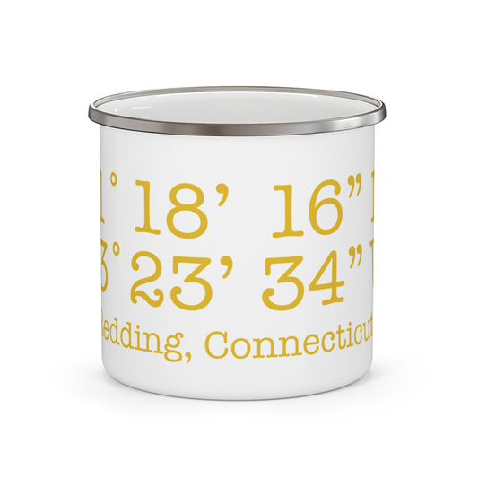 Redding Coordinates Enamel Camping Mug