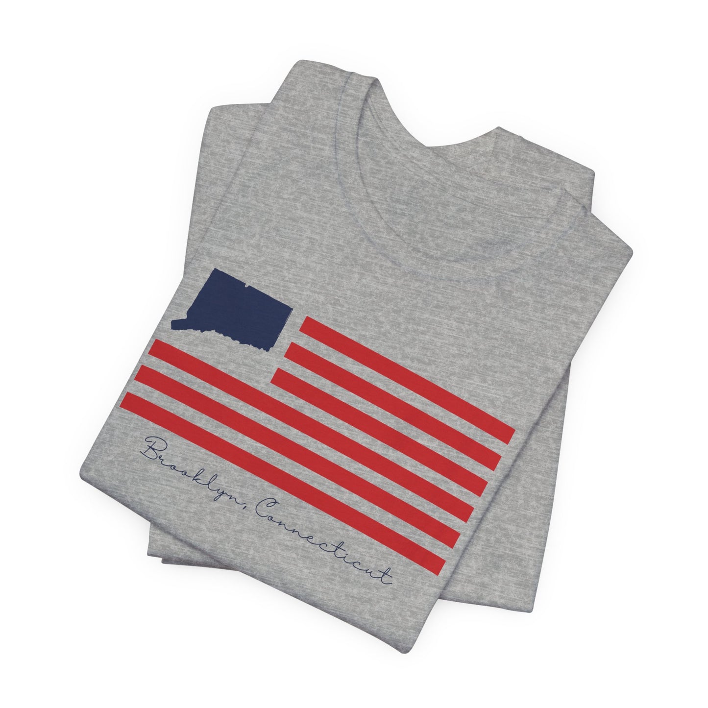 Brooklyn Connecticut Flag Unisex Jersey Short Sleeve T-Shirt