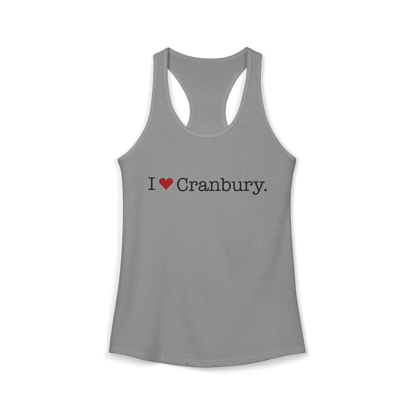 I Heart Cranbury. Women's Ideal Racerback Tank Top