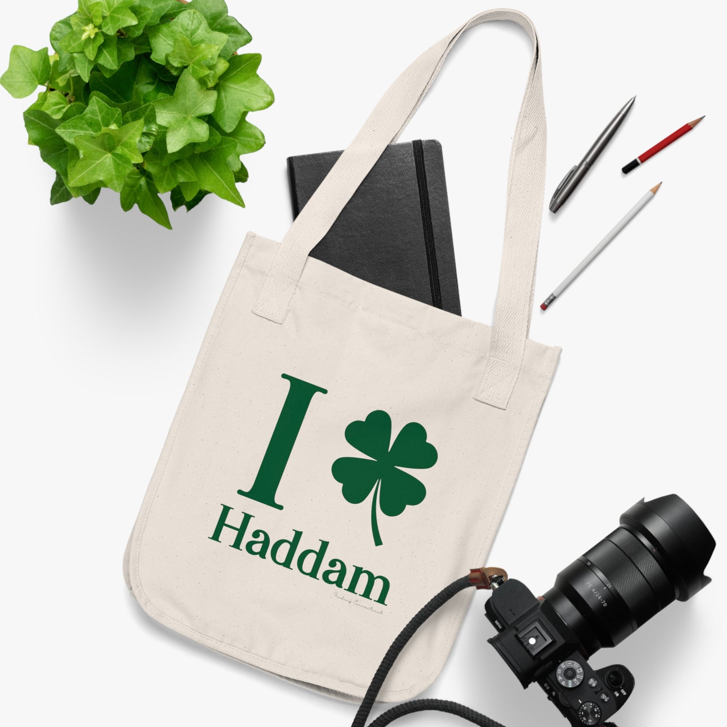 I Clover Haddam Organic Canvas Tote Bag