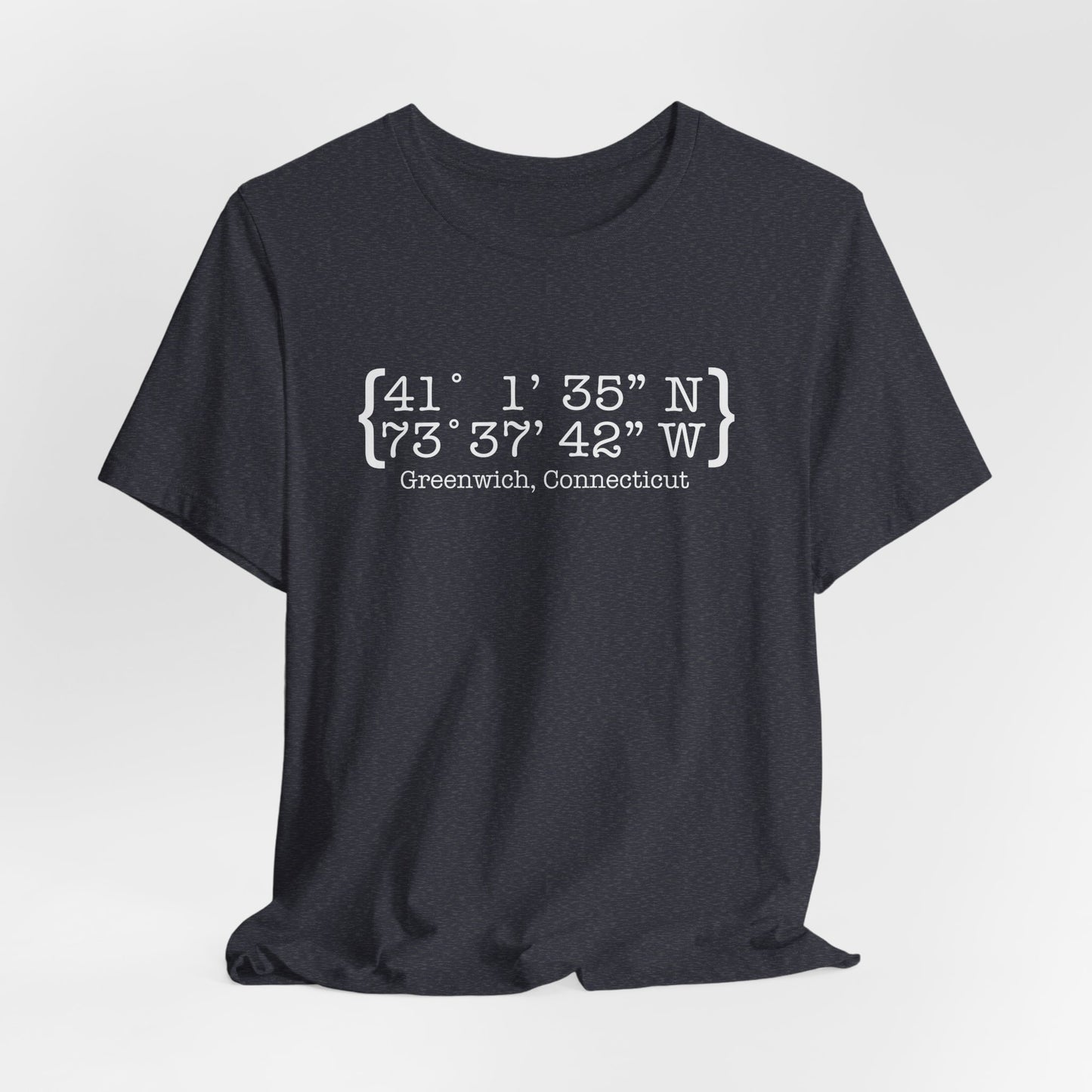 Greenwich Coordinates Unisex Jersey Short Sleeve T-Shirt