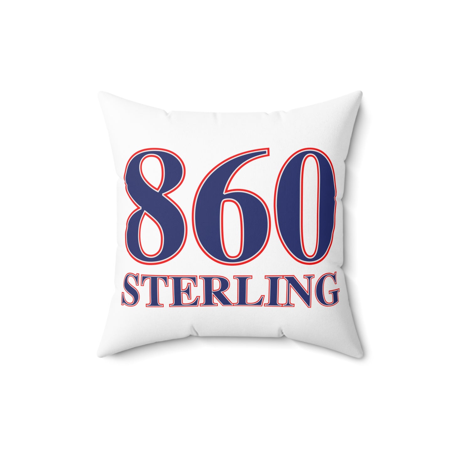 860 Sterling Red, White & Blue Spun Polyester Square Pillow