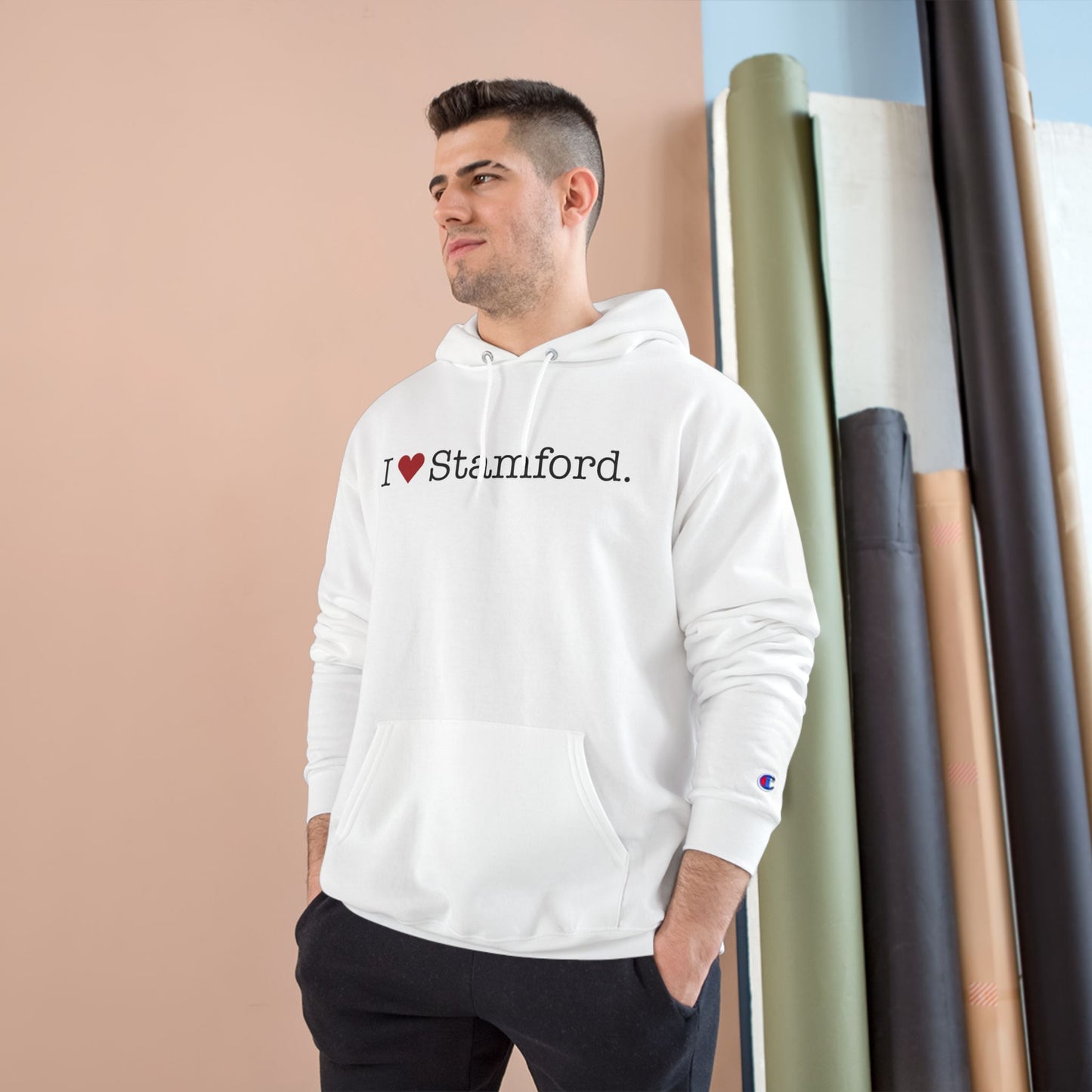 I Heart Stamford. Champion Hoodie